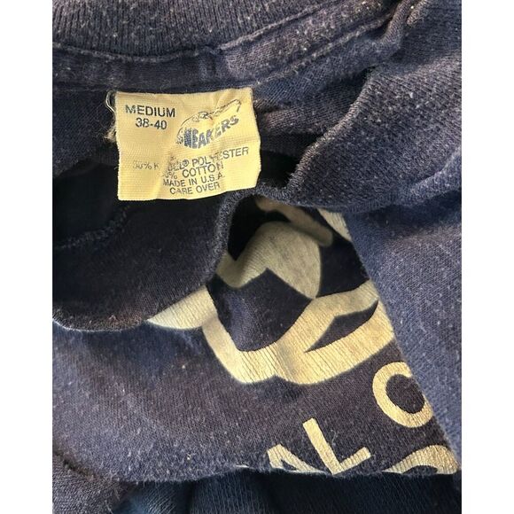 Vintage Penn State University Lion National Champions Blue Single Stitch Shirt M - Picture 3 of 4